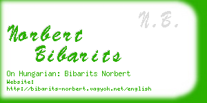 norbert bibarits business card